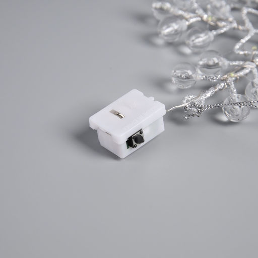 Подвеска световая Снежинка, 1414х1 см, 10 LED, от батареек AG13х3, свечение белое - Luazon lighting фото 3