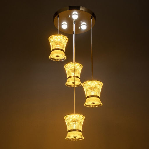 Светильник BayerLux «Медея» 4LED+3LED 41 Вт ПДУ золото 40×40×100 см