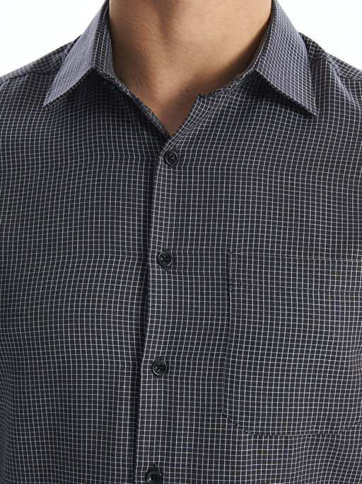 Regular Fit Uzun Kollu Ekose Erkek G?mlek