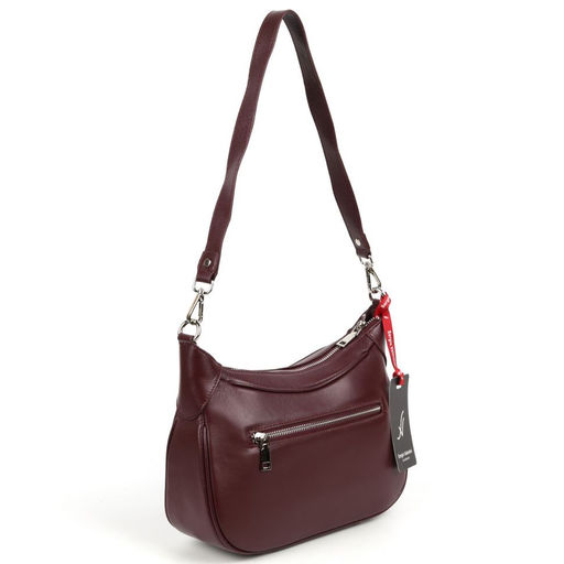 Женская кожаная сумка Sergio Valentini SV-8121 ВайнРед  фото 3