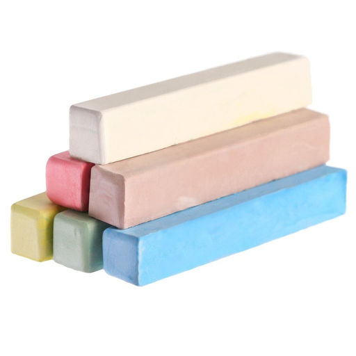 Цена за 7 шт. Мелки цветные школьные 6 шт. «Синий трактор», прямоугольные