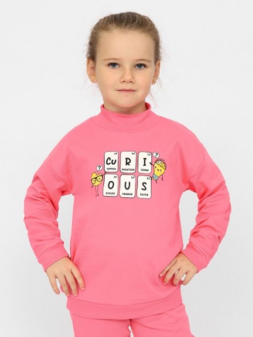 CRB wear/CWKG 63305-28-336 Водолазка для девочки,коралловый/Ex.Cherubino