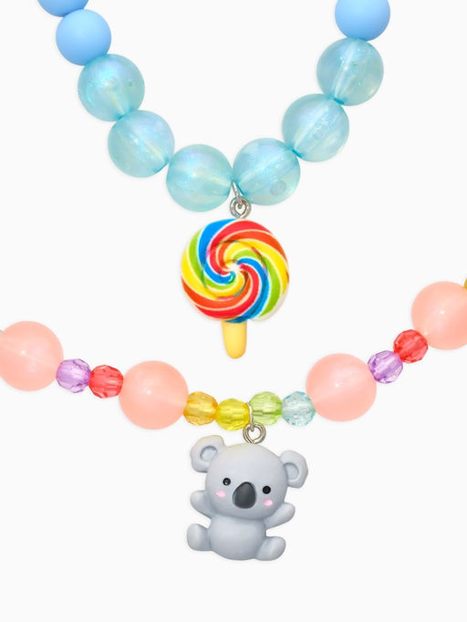 Набор детский "Выбражулька" 2 пред-а: бусы, браслет, коала, цветной