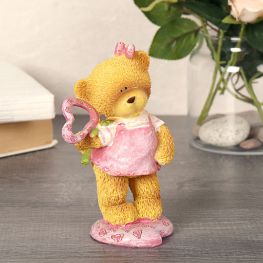 Фигурка Медвежонок с сердцем 11 см / 708-70 /уп 72/АКЦИЯ - Галеонтрейд фото 3