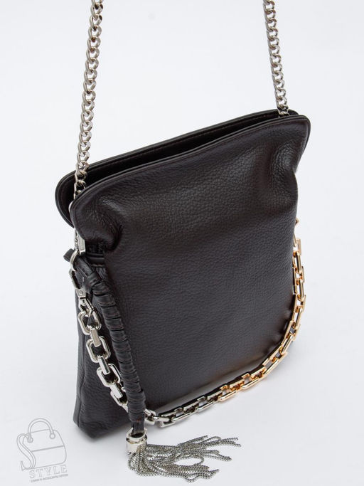 Сумка женская кожаная 6010-2L coffee Polina&Eiterou