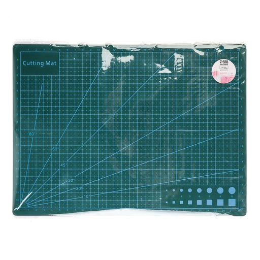 Мат для резки, трёхслойный, двусторонний, 30×21 см, А4, зелёный