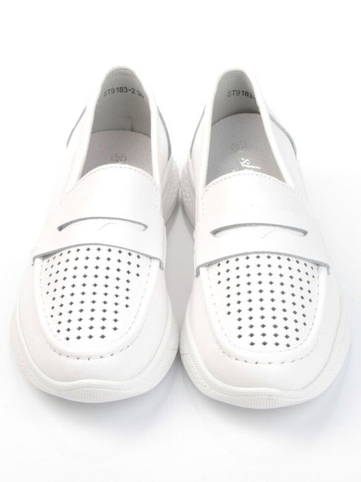 06-ST9183-2 WHITE Туфли летние женские (натуральная кожа)