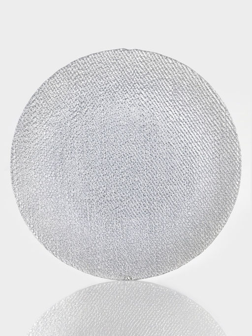 Тарелка подстановочная Magistro Cotton, d=33 см, стекло, серебристая  фото 8