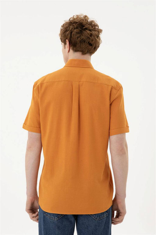 Мужская рубашка с коротким рукавом в плитку - U.s. polo assn фото 5