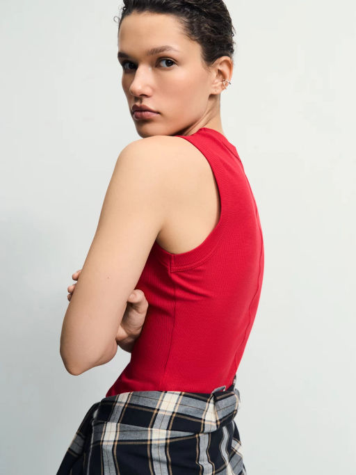 Базовая майка из хлопка / Zarina  фото 2