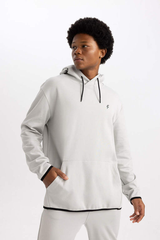 DeFactoFit Толстовка стандартного кроя с капюшоном и принтом  фото 4