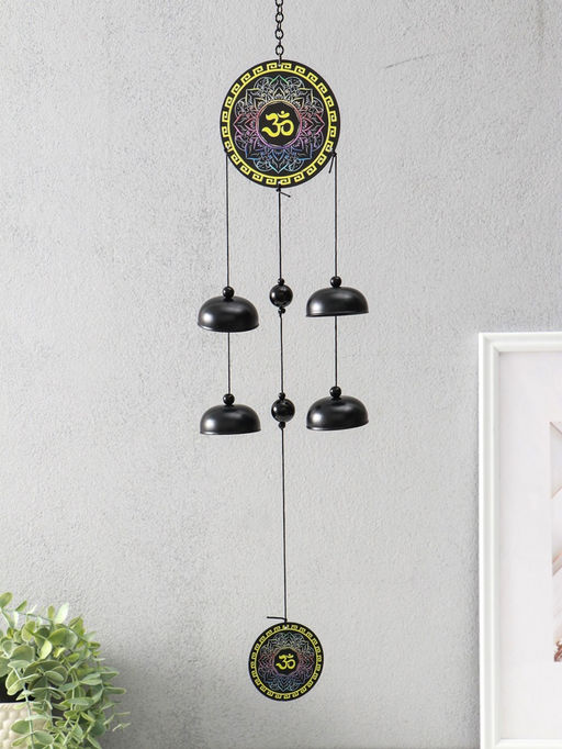 Музыка ветра металл "Ом (мантра)" 4 колокольчика 62х10х5 см