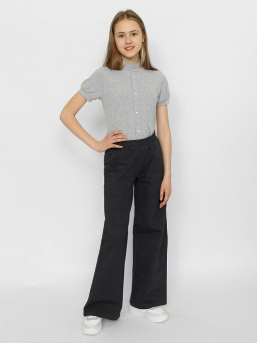 CRB wear/CWJG 63604-11 Водолазка для девочки,серый меланж/Ex.Cherubino  фото 3