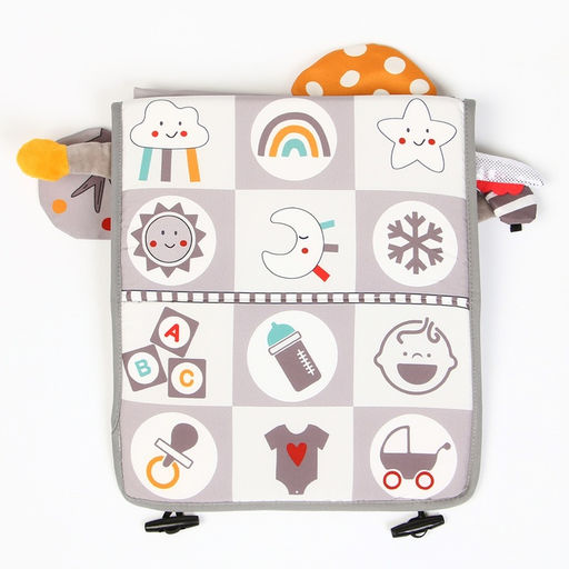 Развивающий складной коврик Крошка Я «Зверята», с книжкой - шуршалкой, 3 в 1