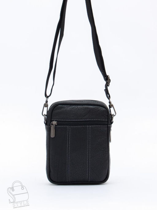 Сумка мужская кожаная 8611S black Fuzhiniao