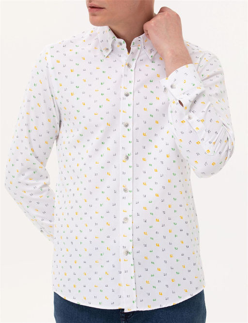 A__k Ye_il Slim Fit Uzun Kollu G_mlek - Pierre cardin фото 6