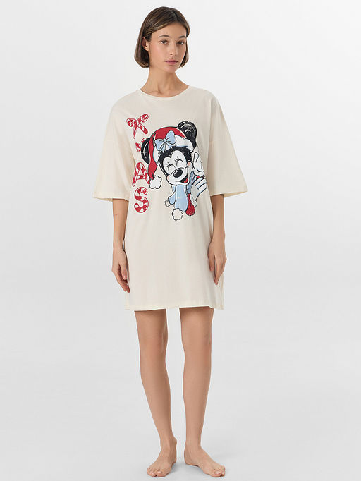 Туника женская с новогодним принтом