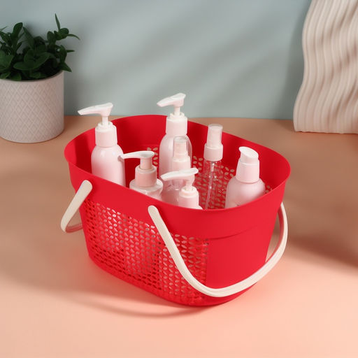 Цена за 2 шт. Органайзер для хранения, с ручками, 1 секция, 27×18×14.5 см, МИКС