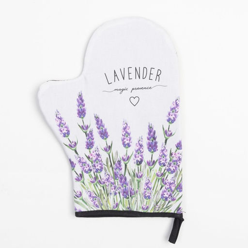 Варежка-прихватка Lavender 20х28см,саржа, 100% х/л, ватин 250г/м2 - Этель фото 2