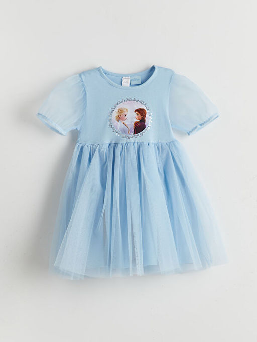 Elsa Baskl? K?z ?ocuk Penye Elbise