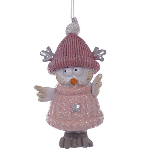 Фигурка декоративная подвесная "Сова", L5 W4,5 H10 см, 2в.