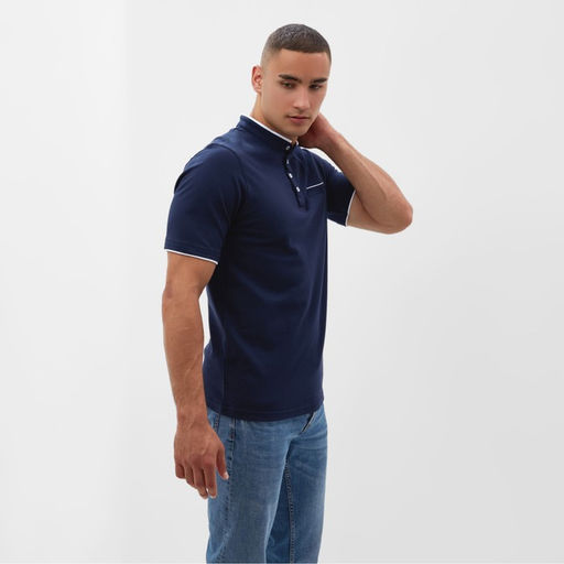 Футболка поло мужская MINAKU REGULAR FIT тёмно-синяя, размер 48