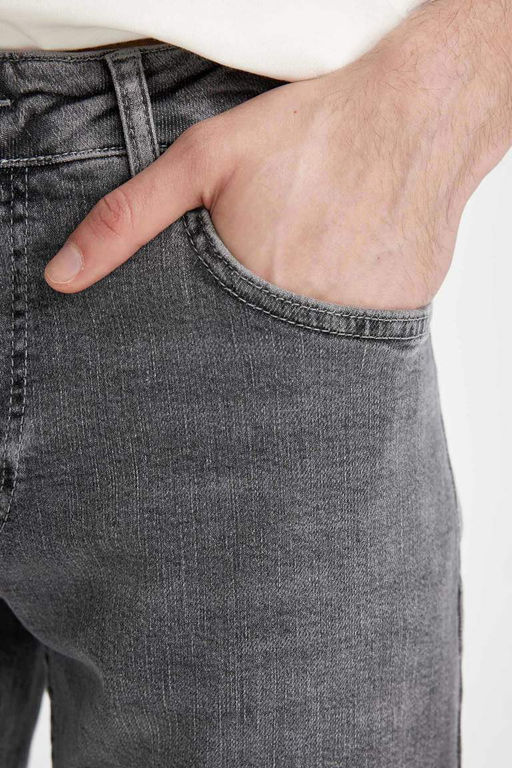 Джинсовые брюки Sergio Regular Fit Normal Mold с нормальной талией и зауженными штанинами - Defacto фото 5