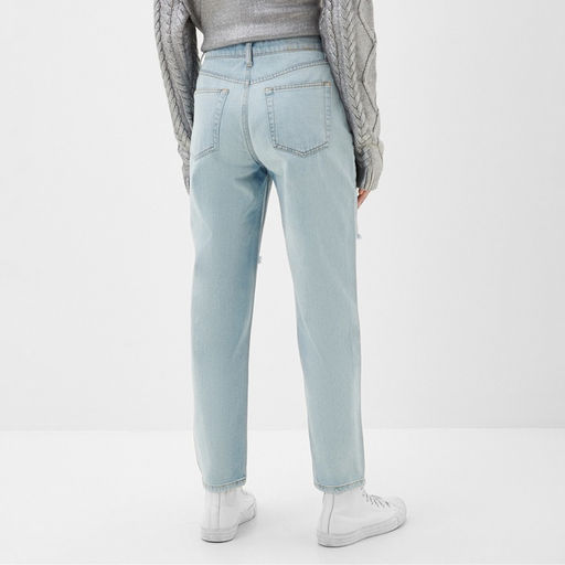 Джинсы женские мом MIST: Denim, размер (28) 44, голубые