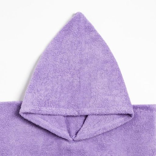 Полотенце-пончо Крошка Я Гномик, цвет сиреневый, размер 24-32, 100 % хлопок, 320 г/м2  фото 12