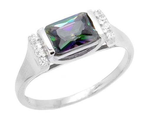 Кольцо из серебра мистик кварц, Сеньора