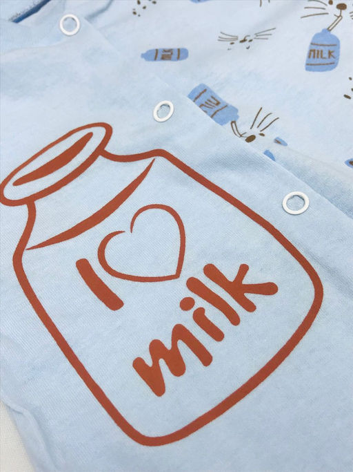 Комбинезон супрем с длинным рукавом, арт.A-KB152-SUk, милк/milk голубой - Мамин малыш фото 2
