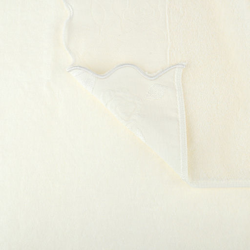 Полотенце махровое "Утренняя роза" 70х140см, хлопок 100%, молочный (Китай)