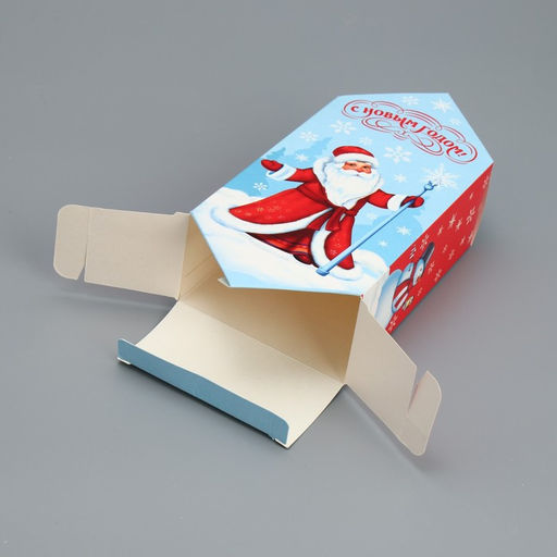 Цена за 5 шт. Сборная коробкаконфета Счастливого Нового года , 9,3 14,6 5,3 см - Дарите счастье фото 3