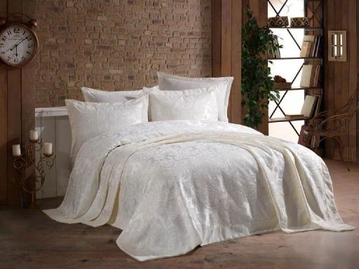 Покрывало EFOR (Gardines) с наволочками GUL 240*260 кремовый KREM