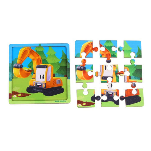 Пазл Экскаватор - Лесная мастерская фото 4