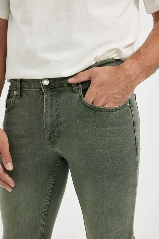 Pedro Slim Fit Джинсовые брюки узкого кроя с нормальной талией и узкими штанинами - Defacto фото 6