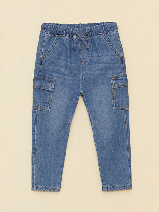Beli Lastikli Basic Erkek Bebek Jean Pantolon - Waikiki фото 3