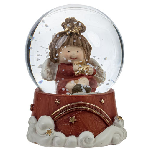Фигурка декор в стекл шаре "Ангел", D 4.5 см, L4,5 W4,5 H6 см, 2в.