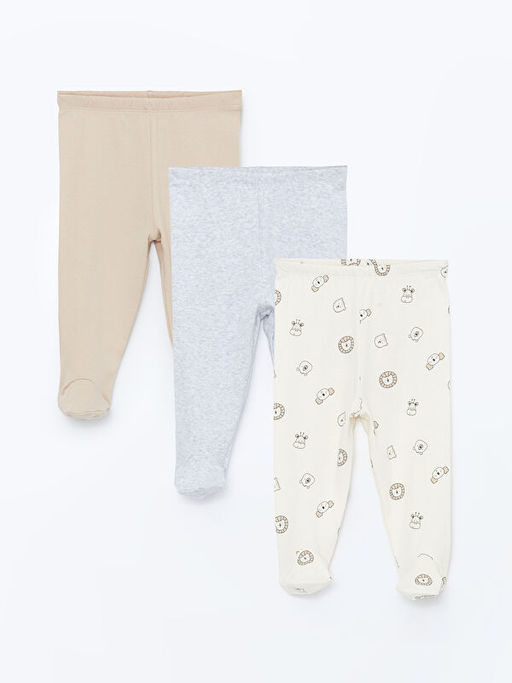 Bask?l? Erkek Bebek Pantolon 3l?