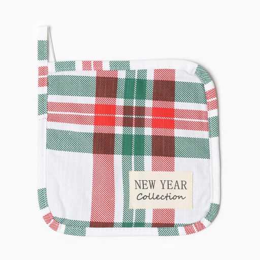 Набор кух. Этель Нoliday decoration: варежка 20х27 см, прихватка 19х19 см, репс, 100% хл  фото 4