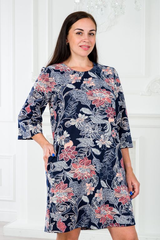 Платье женское из милано Амалия узор - Амадэль фото 10