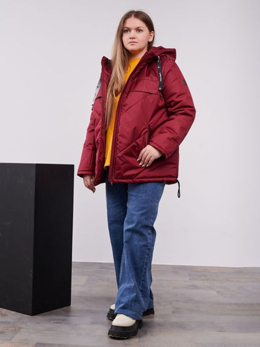 Куртка демисезонная Нэт бордо - Yollochka фото 4