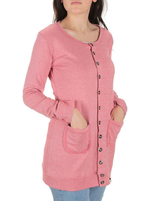 TA032 PINK Кардиган женский (100% хлопок)