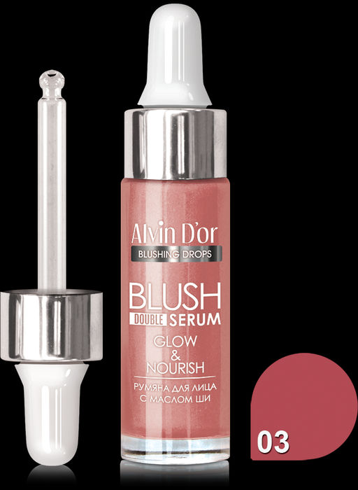 Alvin Dor B-3 Жидкие румяна Blush double Serum тон 03 15мл