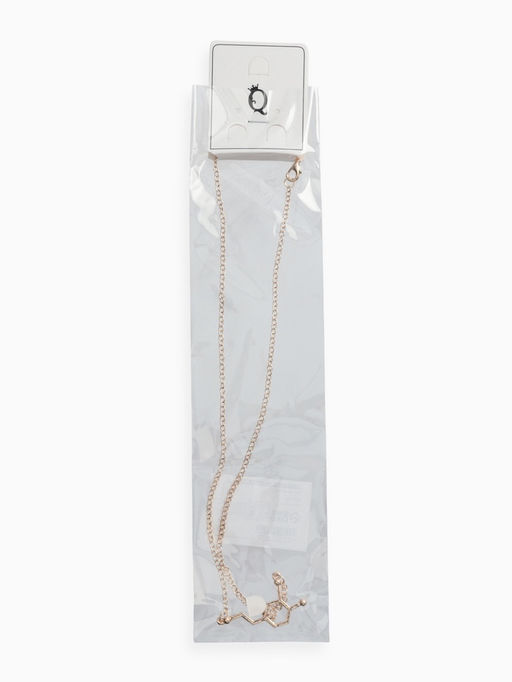 Цена за 2 шт. Кулон на цепочке "Молекула" 01, цвет золото