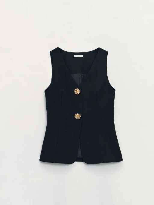 Костюмный жилет с декоративными пуговицами / Zarina
