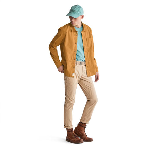 Рубашка Timberland Overshirt Outdoor Heritage EK+ REC.CTN оранжевая  фото 3