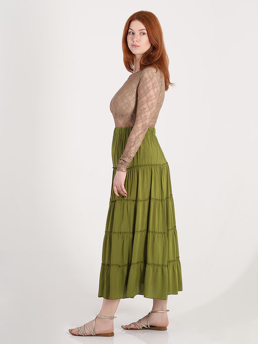 Юбка в стиле бохо больших размеров - Almond фото 4