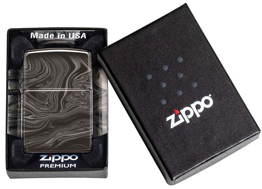 Зажигалка ZIPPO Мраморный узор | Marble Pattern 49812  фото 6