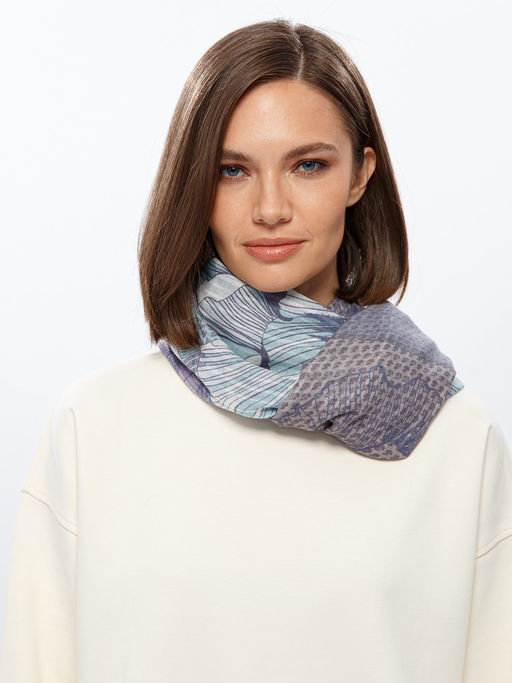 Палантин жен. каш+шерсть+тенс 85х195 SZ73-8273-11 - Eleganzza фото 4